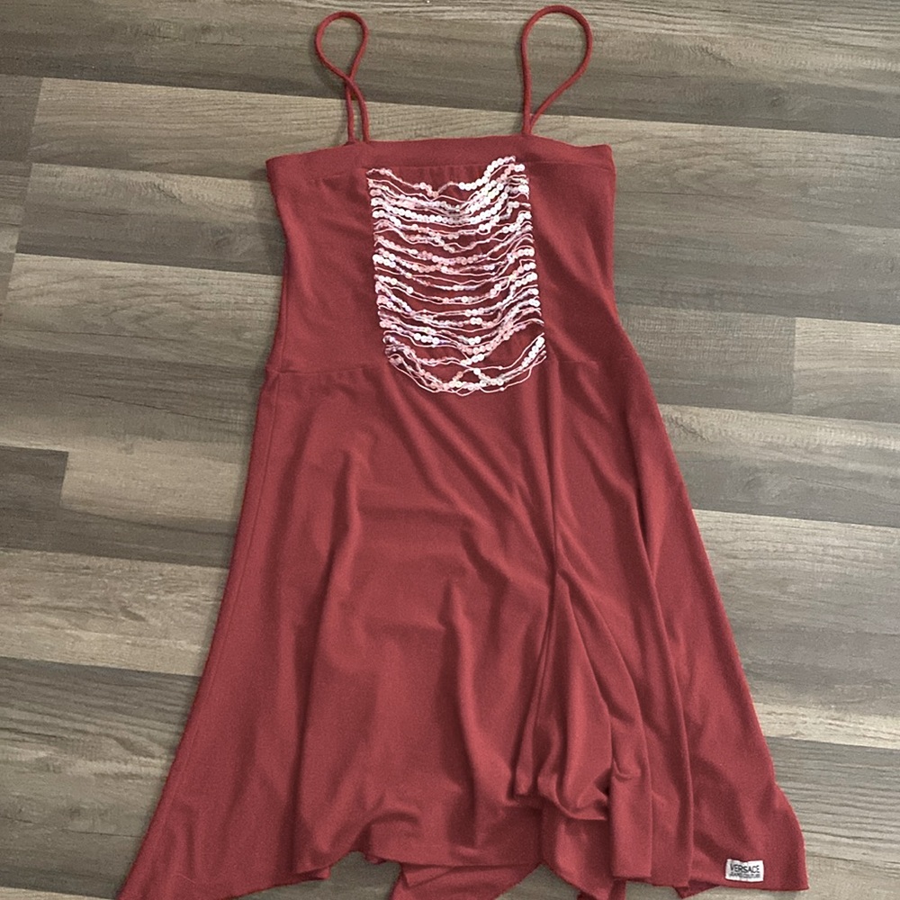versace red dress